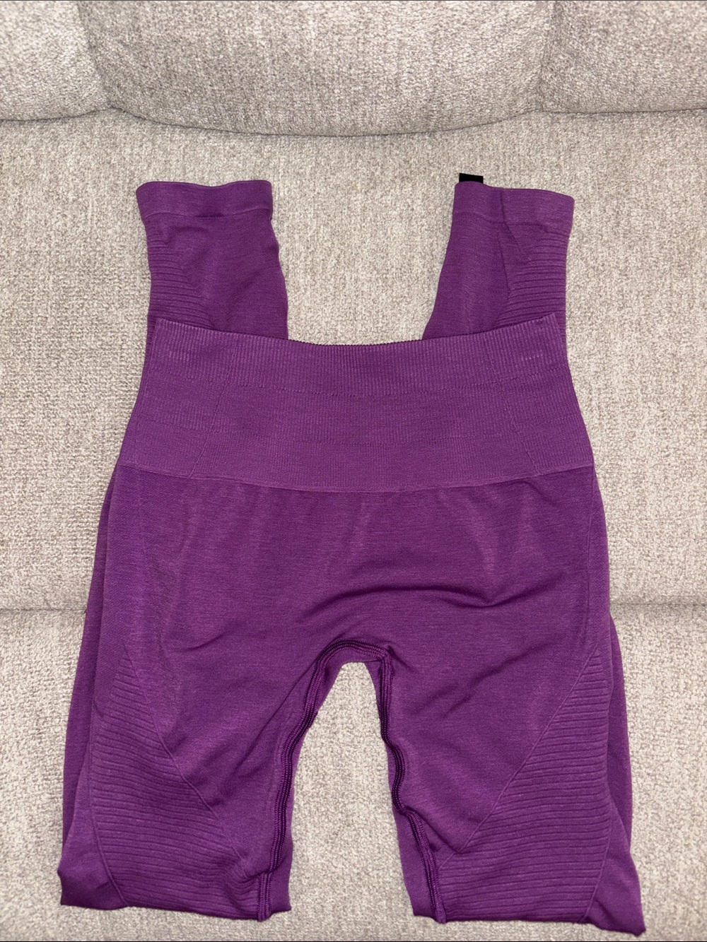 Alphalete Revive High Rise Leggings - In Purple Noir